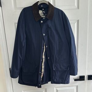 Brooks Brothers Dark Blue Jacket with removable lining and hood